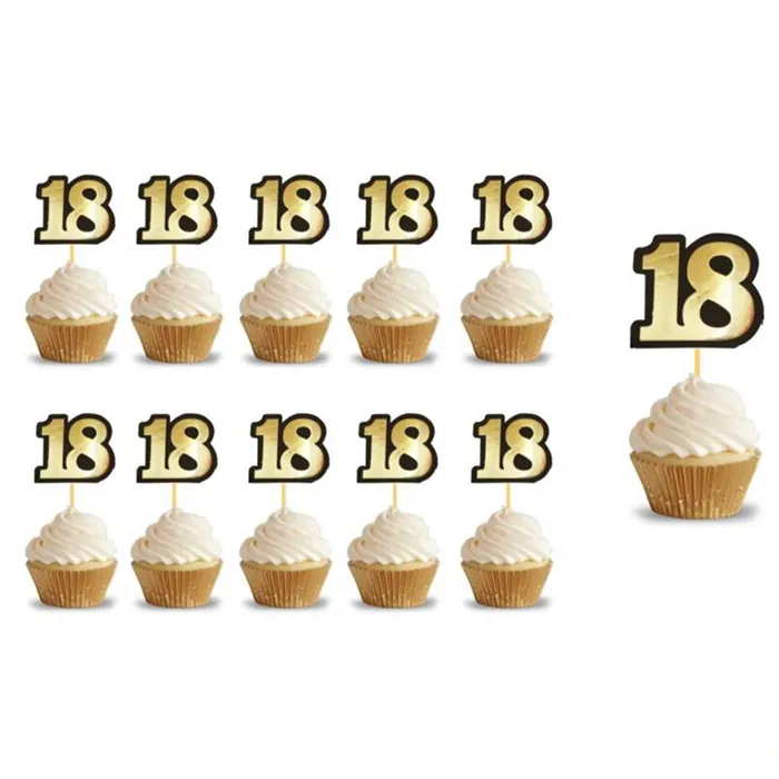 Kürdan 18 Yaş Siyah Altın Varaklı 10 Parça