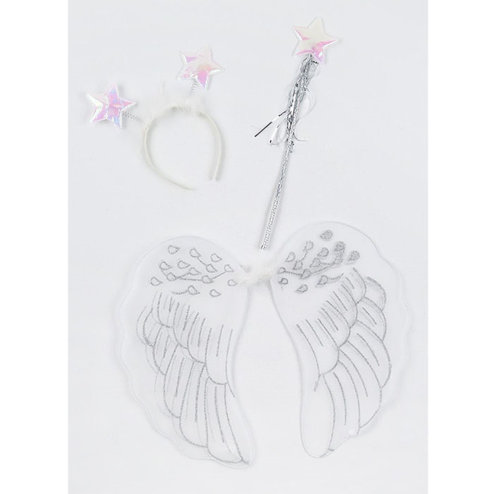 Kanat Set Melek Beyaz Simli