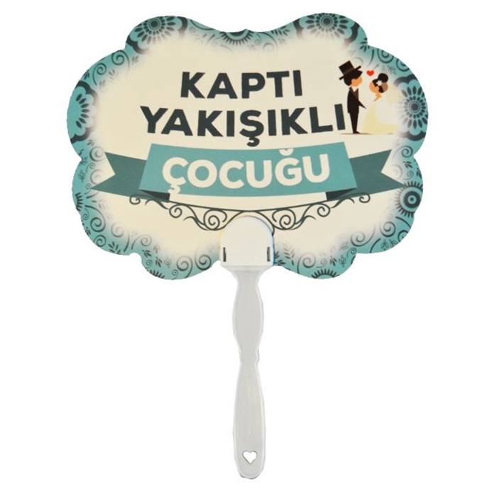 Kaptı Yakışıklı Çocuğu Yazılı Konuşma Balonu