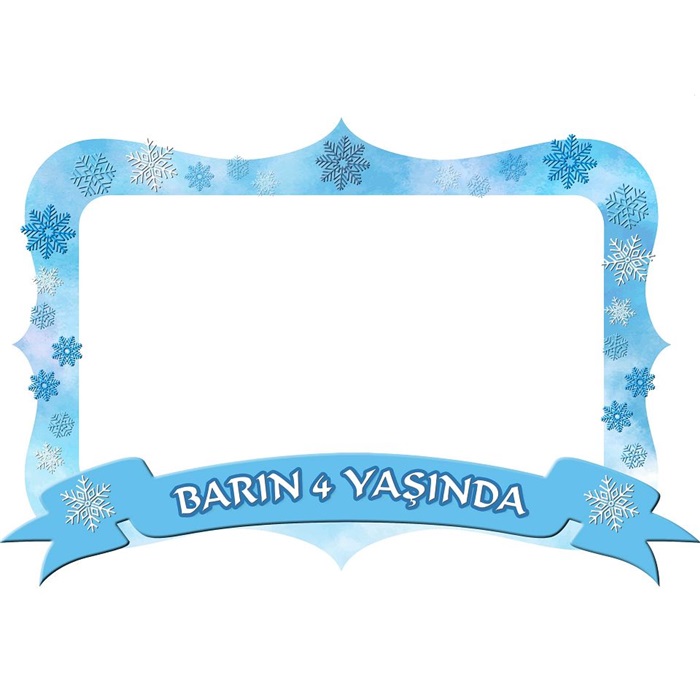 Kar Taneli Kişiye Özel Çerçeve