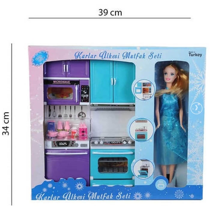 Karlar Ülkesi 2'Li Fırın Lavabo Bebekli Oyuncak Seti