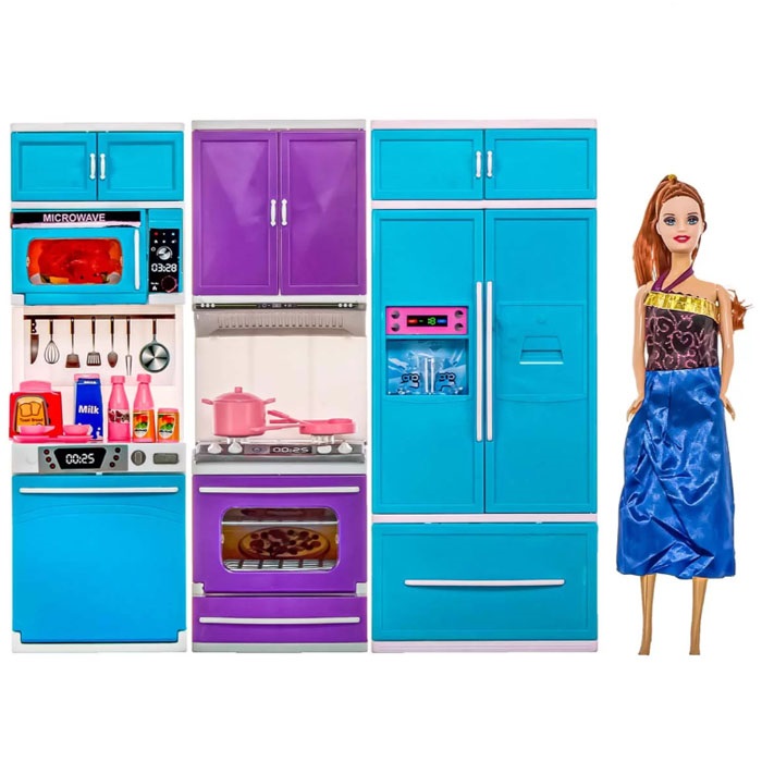 Karlar Ülkesi Bebek Ve 3 Lü Mutfak Seti