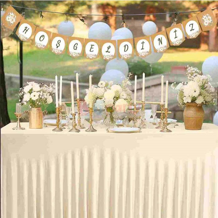 Karton Yazı Hoşgeldiniz Banner