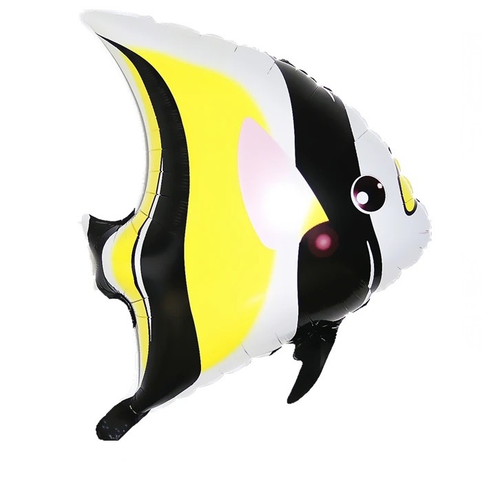Siyah Okyonus Balıkları Folyo Balon