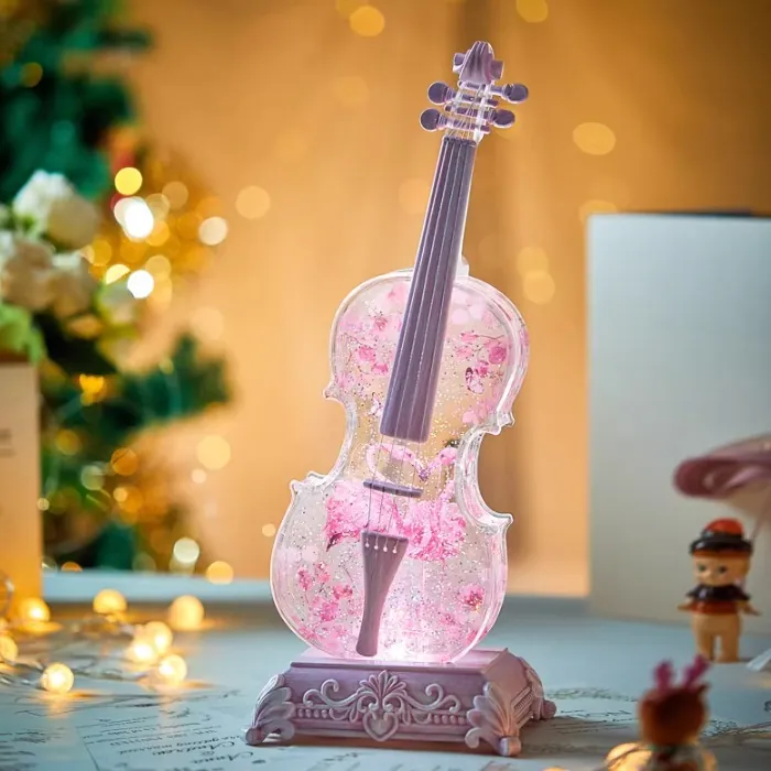 Keman Yüzen Kar Tanesi Müzik Kutusu