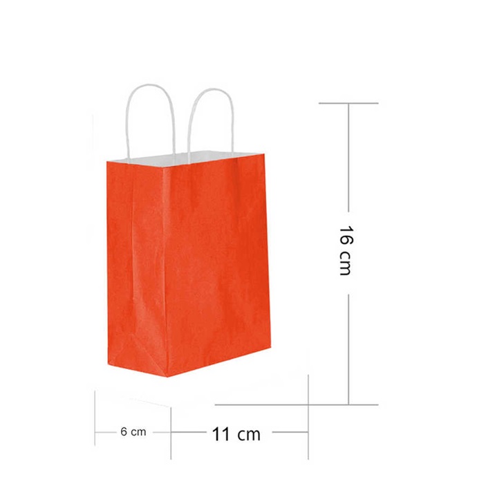 Kırmızı İpli Kraft Çanta