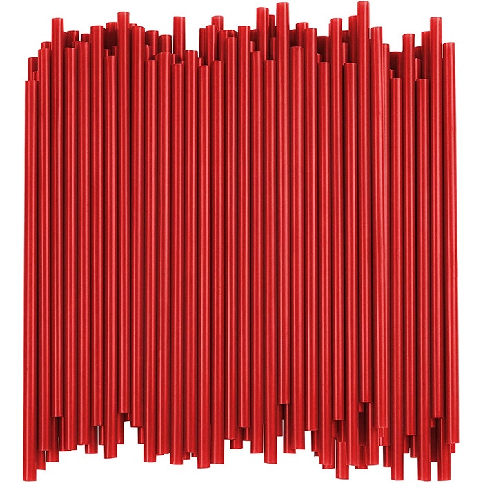 Kırmızı Kağıt Pipet