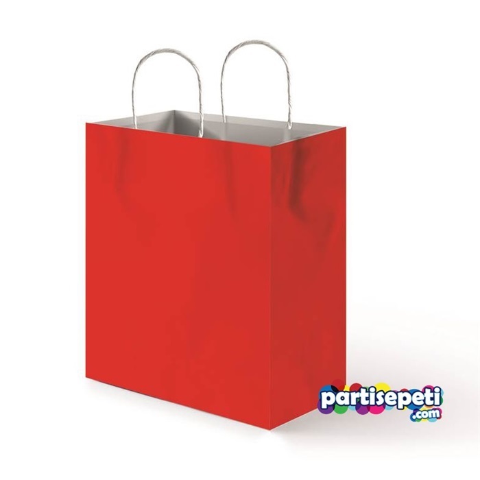 Kırmızı Kraf Parti Çantası