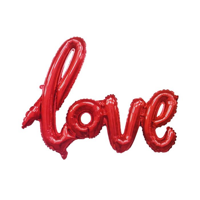 Kırmızı Love Folyo Balon