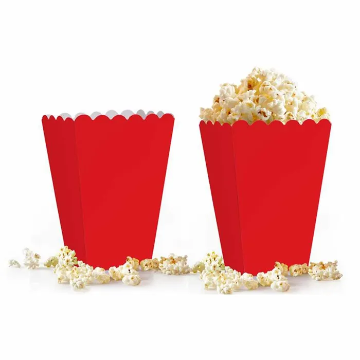 Kırmızı Renkli Popcorn Kutusu