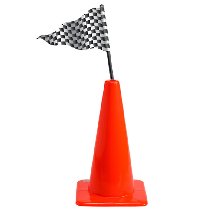 Kırmızı Renkli Yarış Hunisi Ayaklı Pano