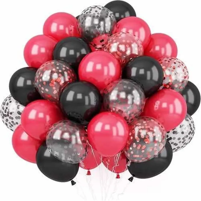 Kırmızı Siyah Renkli Uçan Balon