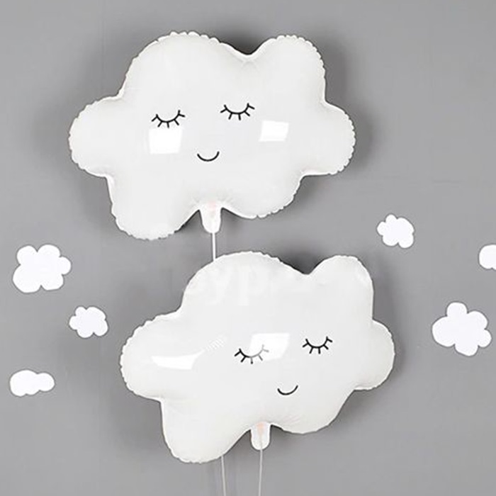 Kirpikli Bulut Folyo Balon