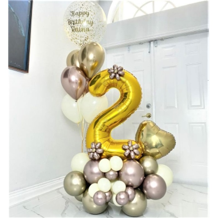 Kişiselleştirilebilir Yaş Temalı Balon Buket Aranjman