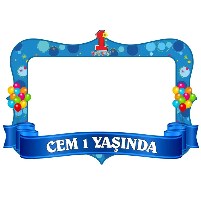 Kişiye Özel 1 Yaş Hatıra Çerçevesi
