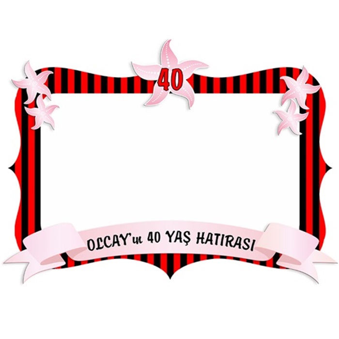 Kişiye Özel 40 Yaş Çerçeve
