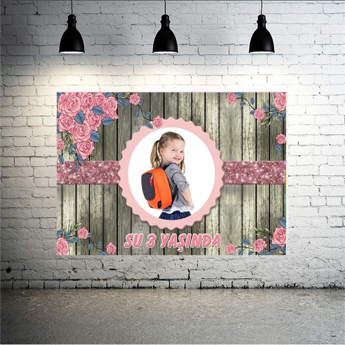 Kişiye Özel Çiçek Temalı Afiş