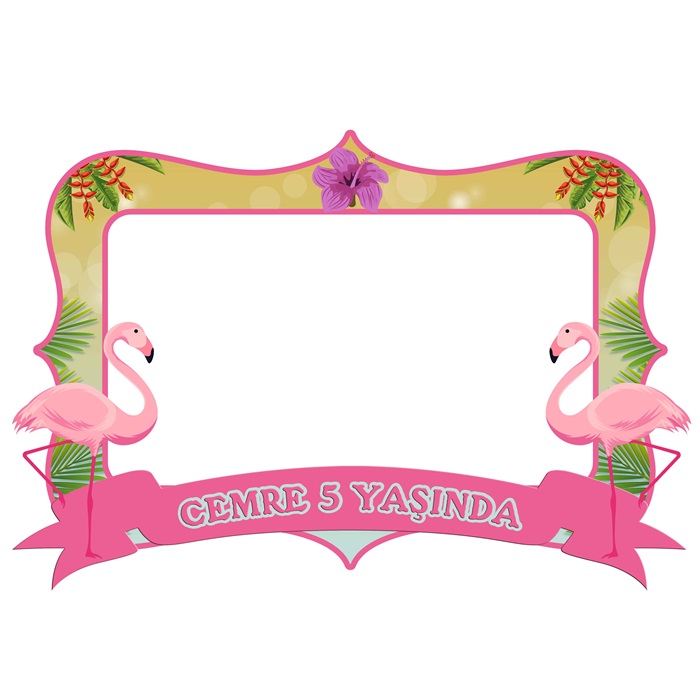 Kişiye Özel Flamingo Hatıra Çerçevesi