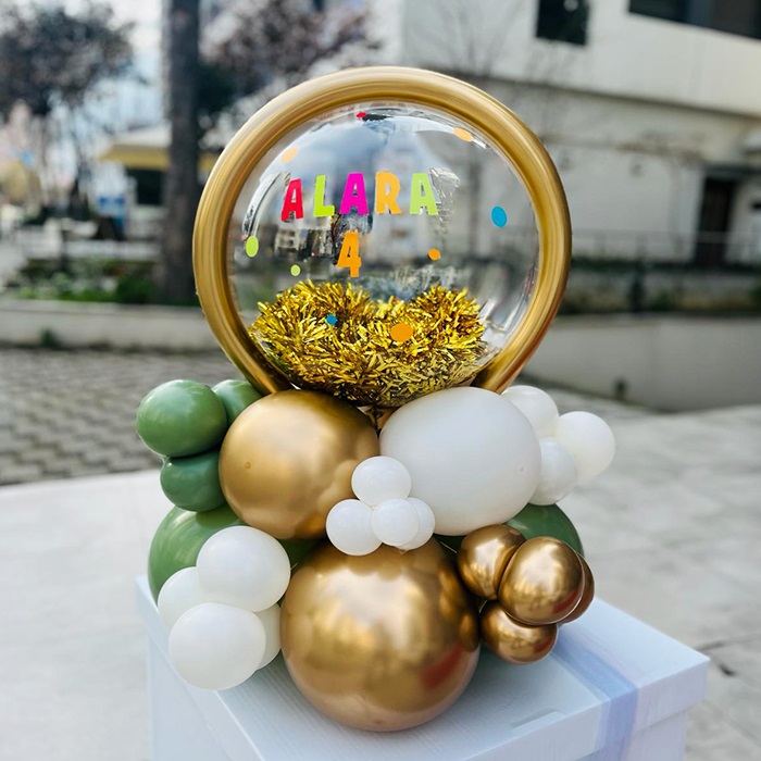 Kişiye Özel Masa Üstü Balon Aranjmanı