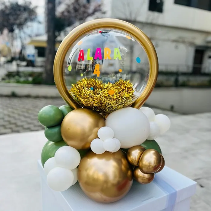 Kişiye Özel Masa Üstü Balon Aranjmanı