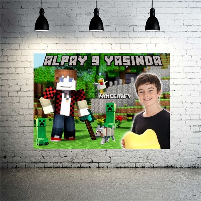 Kişiye Özel Mine Craft Afiş