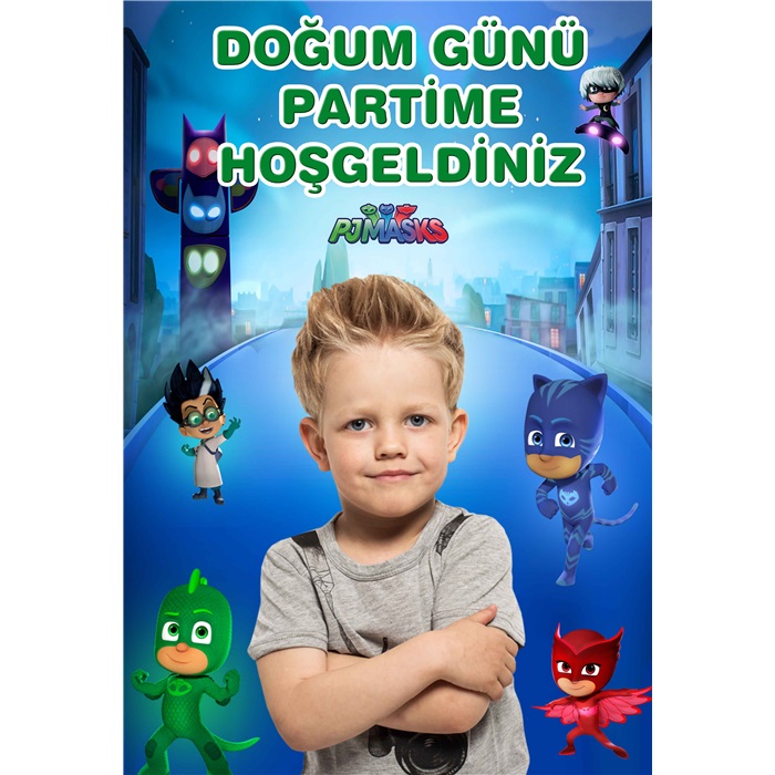 Kişiye Özel Pijamaskeliler Ayaklı Pano