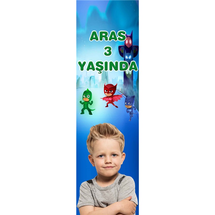 Kişiye Özel Pijamaskeliler Kitap Ayracı