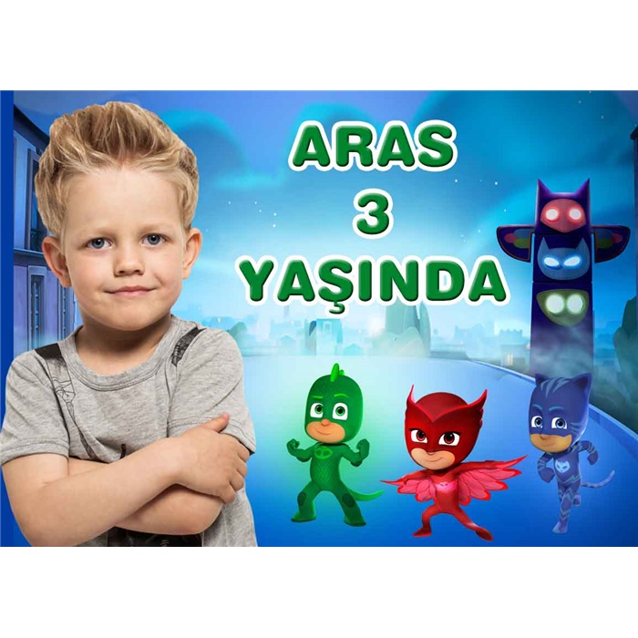 Kişiye Özel Pijamaskeliler Magnet