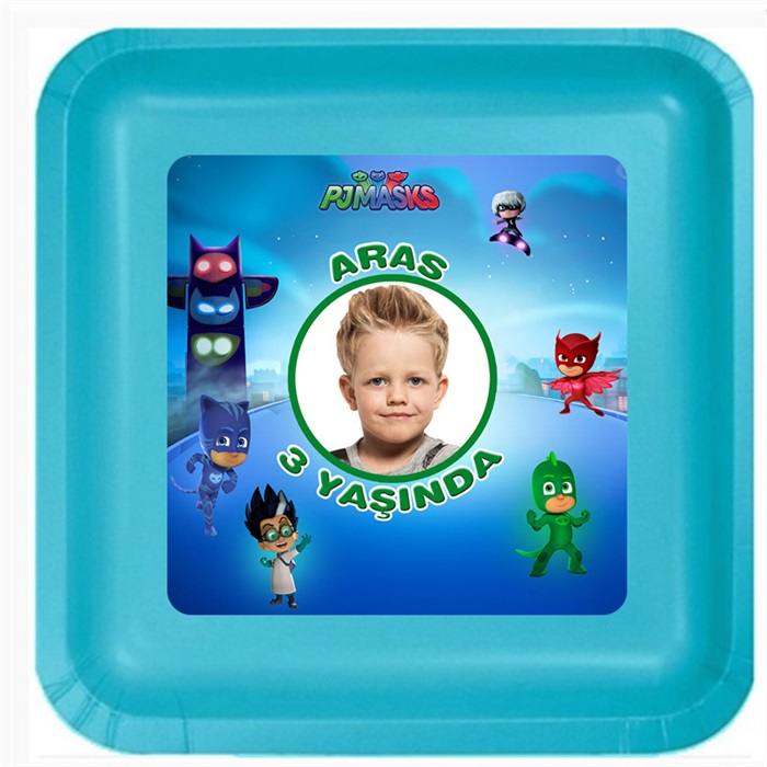 Kişiye Özel Pijamaskeliler Tabak