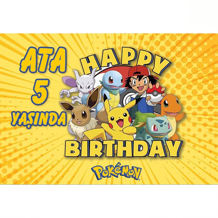 Kişiye Özel Pokemon Afiş