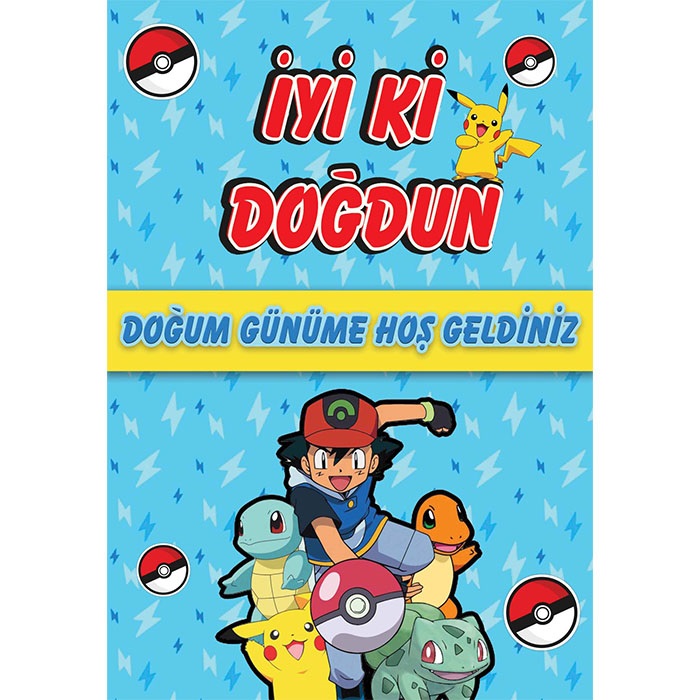 Kişiye Özel Pokemon Ayaklı Pano