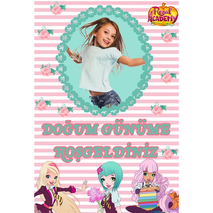 Kişiye Özel Regal Academy Temalı Ayaklı Pano