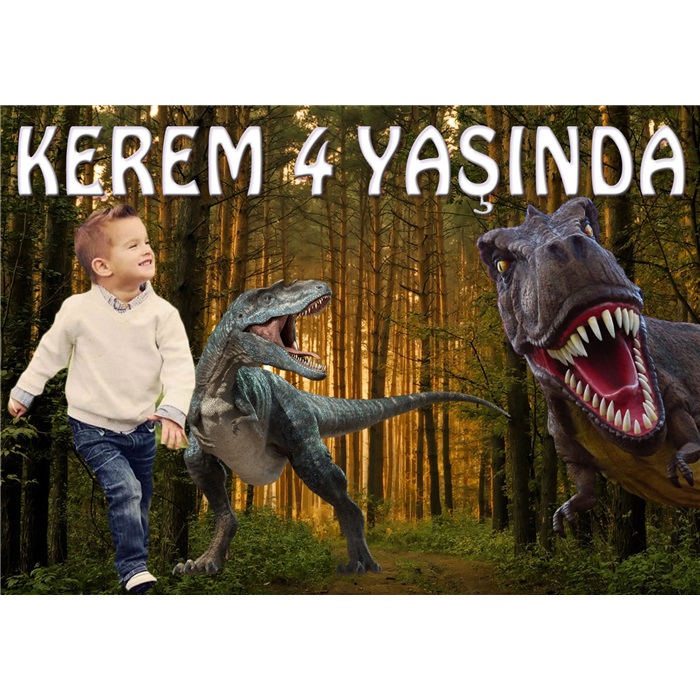 Kişiye Özel T-rex  Afiş
