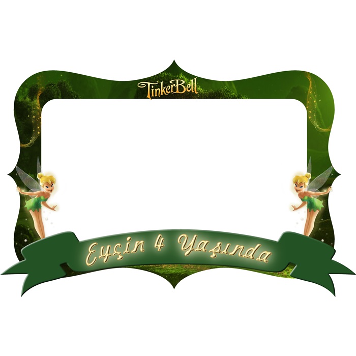Kişiye Özel Tinker Bell Temalı Çerçeve 