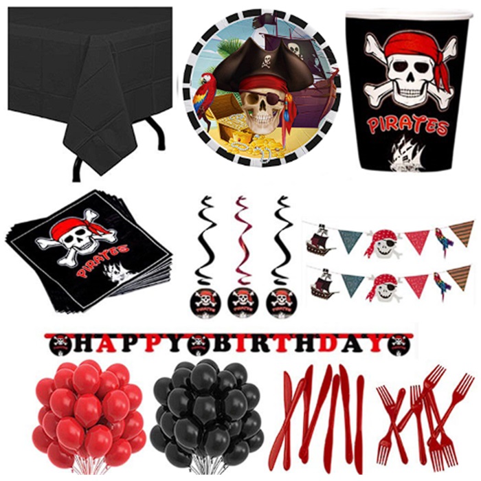Korsan Doğum Günü Parti Seti 16 Kişilik