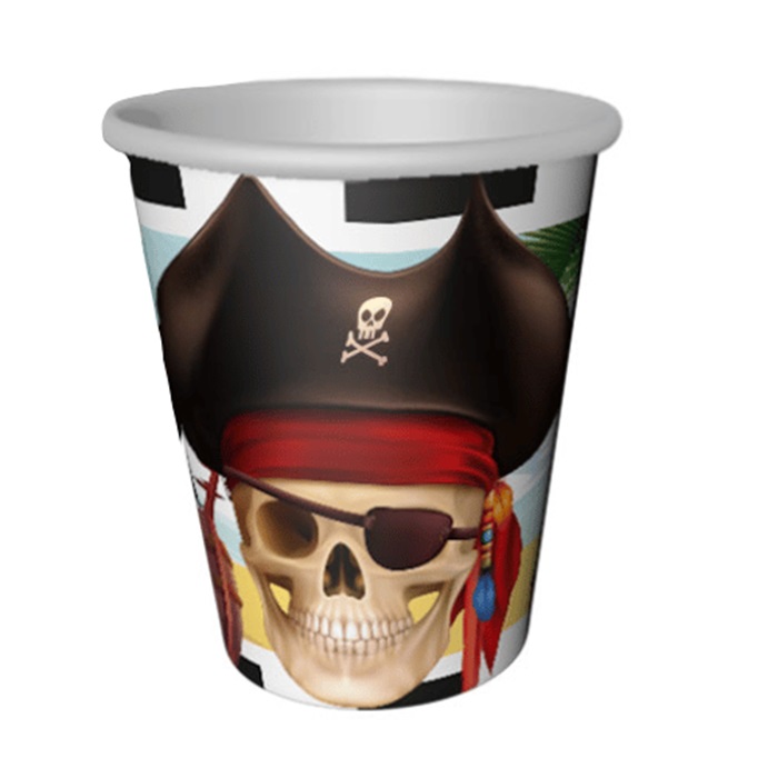 Korsan Temalı Karton Bardak