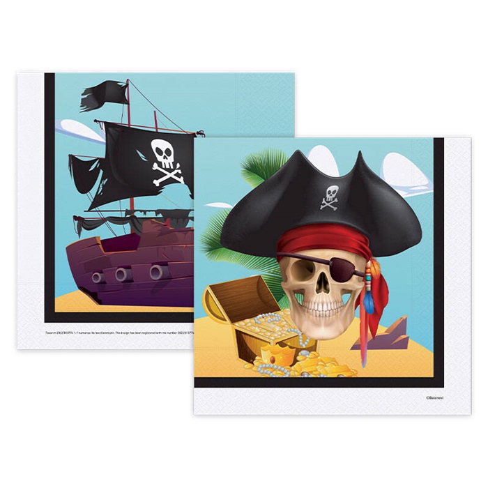 Korsan Temalı Peçete