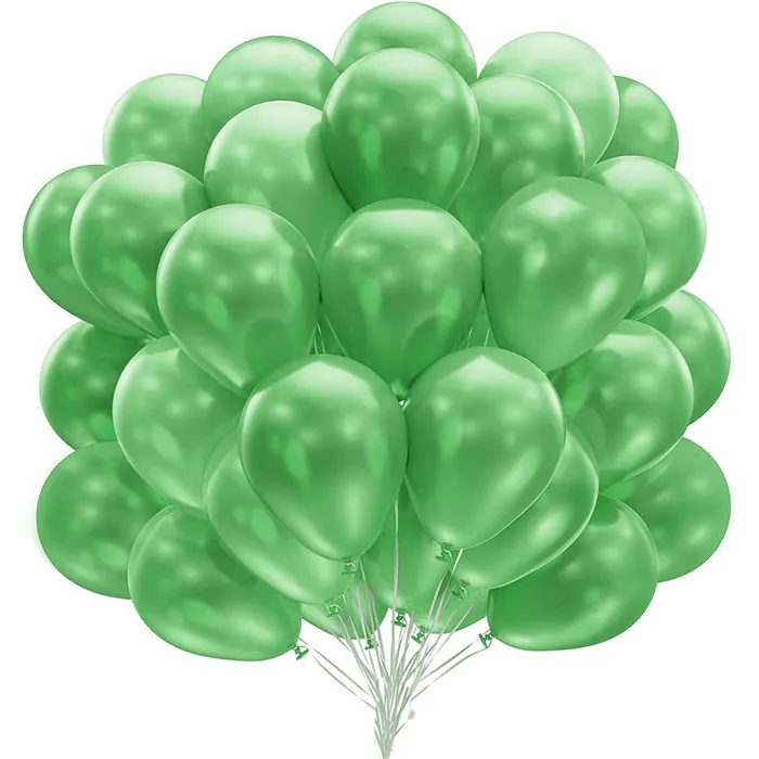 Metalik Koyu Yeşil Renkli Balon