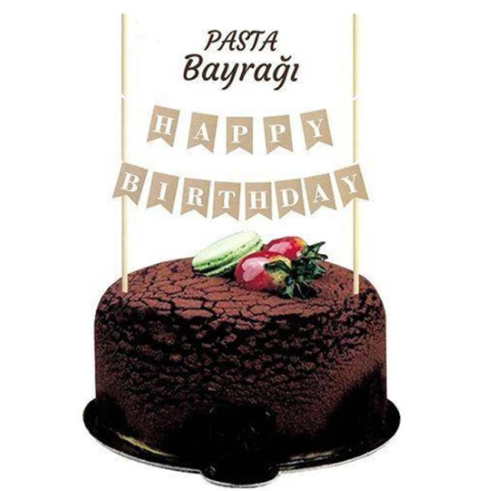 Kraft Renkli Happy Birthday Pasta Süsü