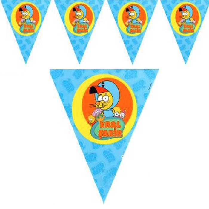 Kral Şakir Temalı Bayrak Flama