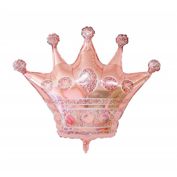 Gold Rose Renkli Kral Tacı Folyo Balon