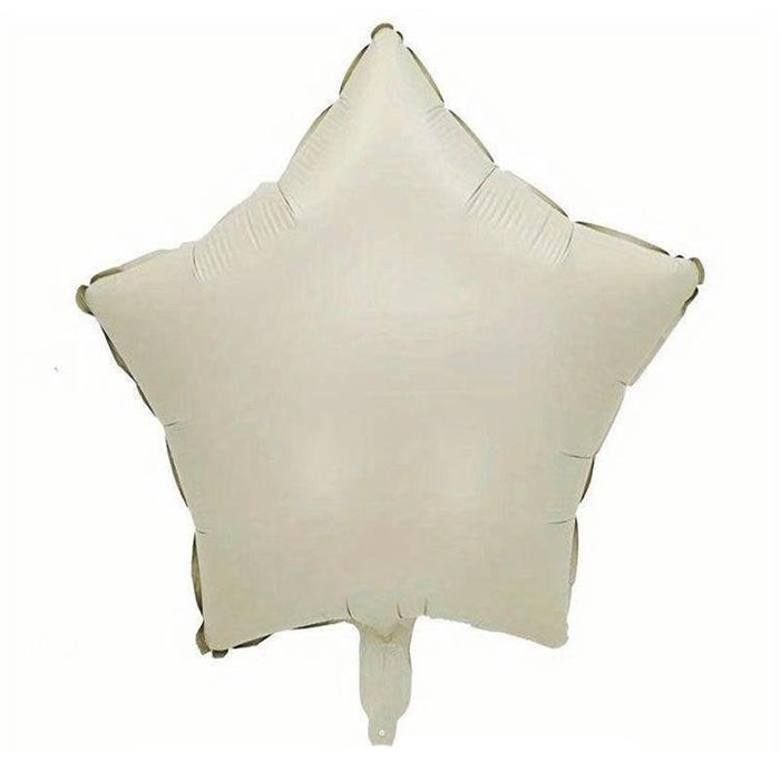 Bej Renkli Yıldız Balon