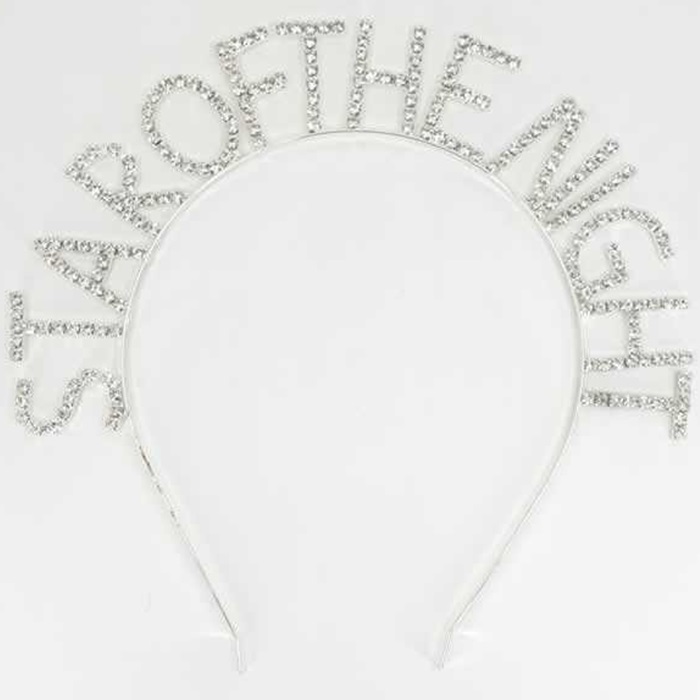 Kristal Taşlı Star Of The Night Metal Taç