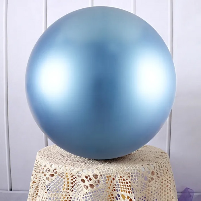 Krom Balon Jumbo Mavi Renkli Balon