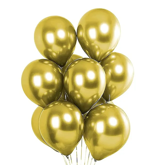 Altın Renkli Krom Balon