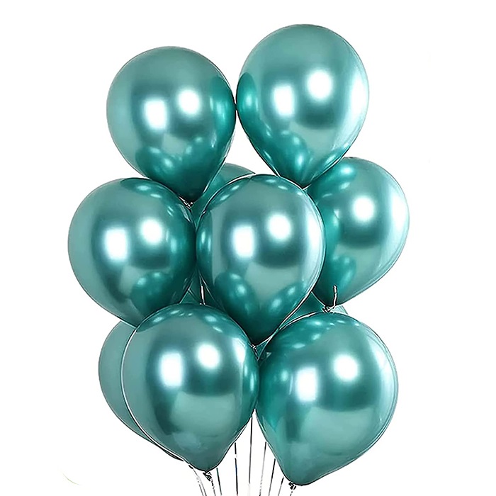 Yeşil Renkli Krom Balon