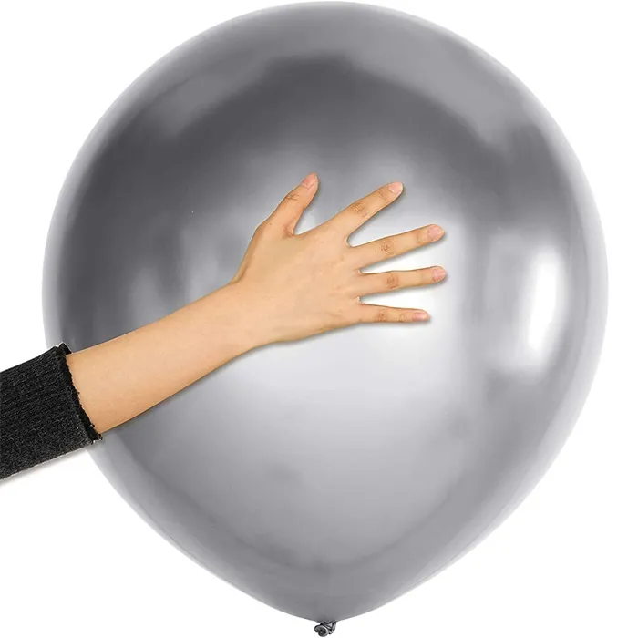 Krom Gümüş Jumbo Balon
