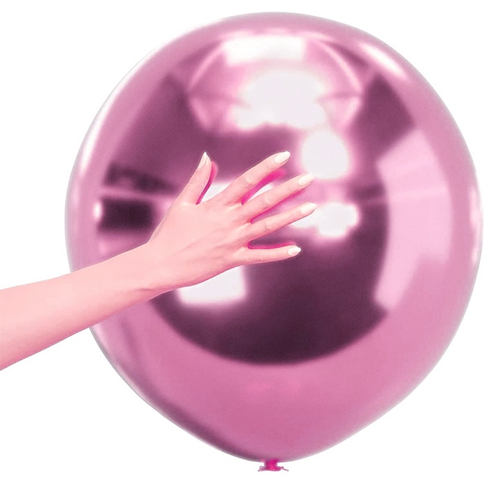 Krom Pembe Renkli Jumbo Balon