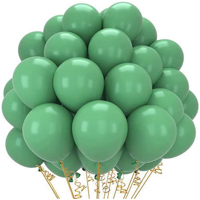 Küf Yeşili Renkli Pastel Balon