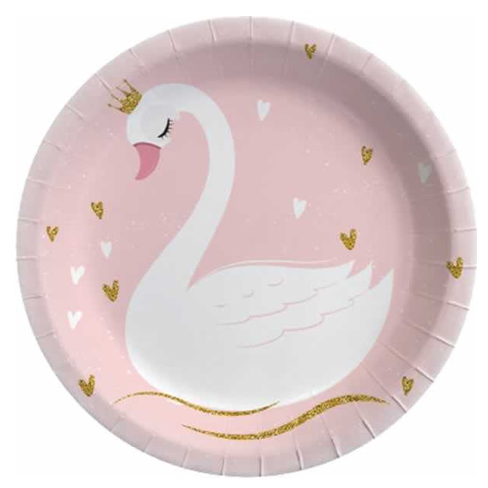 Kuğu Prenses Temalı Karton Tabak